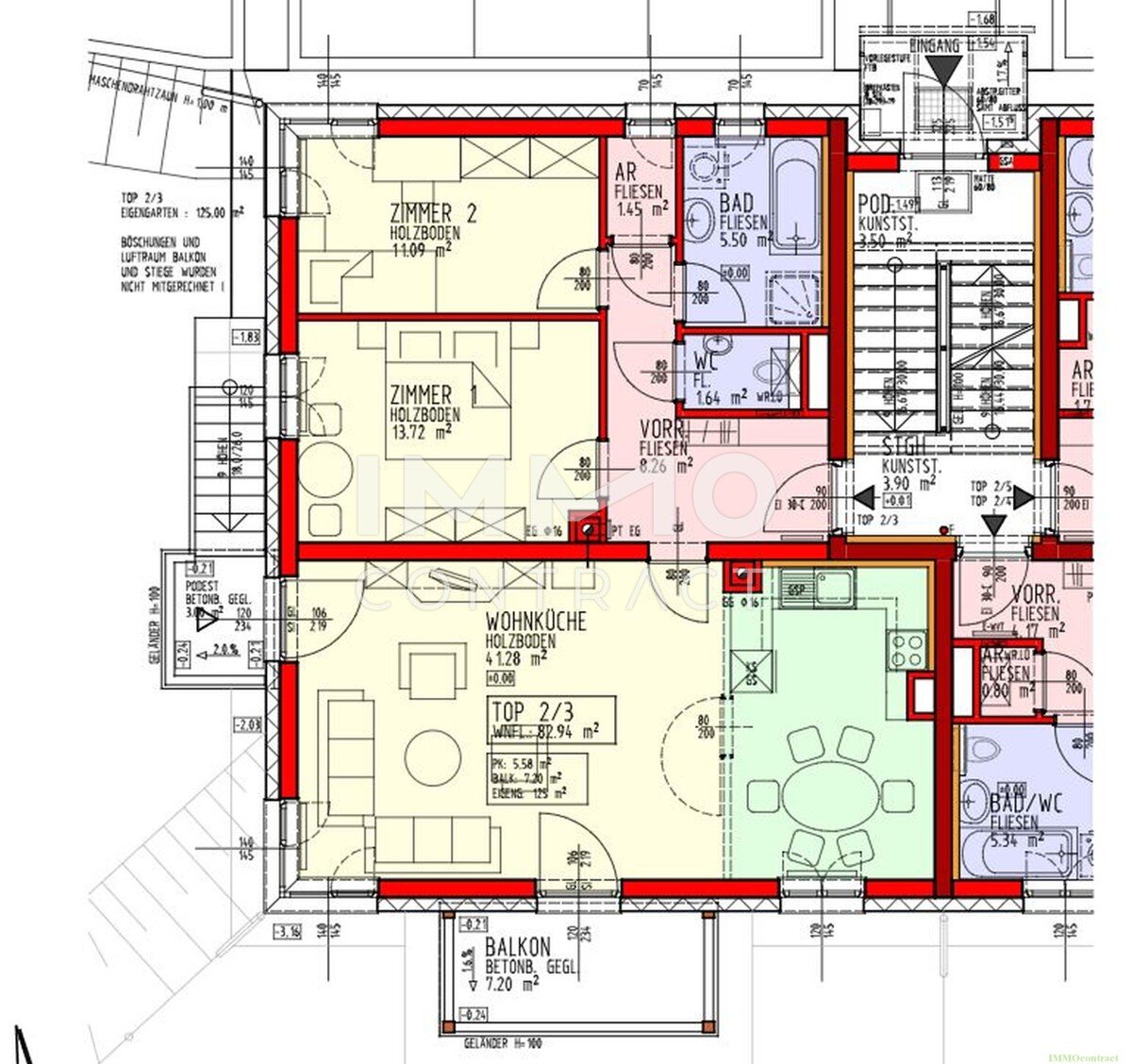 Wohnung zur Miete 783 € 3 Zimmer 82,9 m²<br/>Wohnfläche EG<br/>Geschoss St. Georgen an der Leys 3282