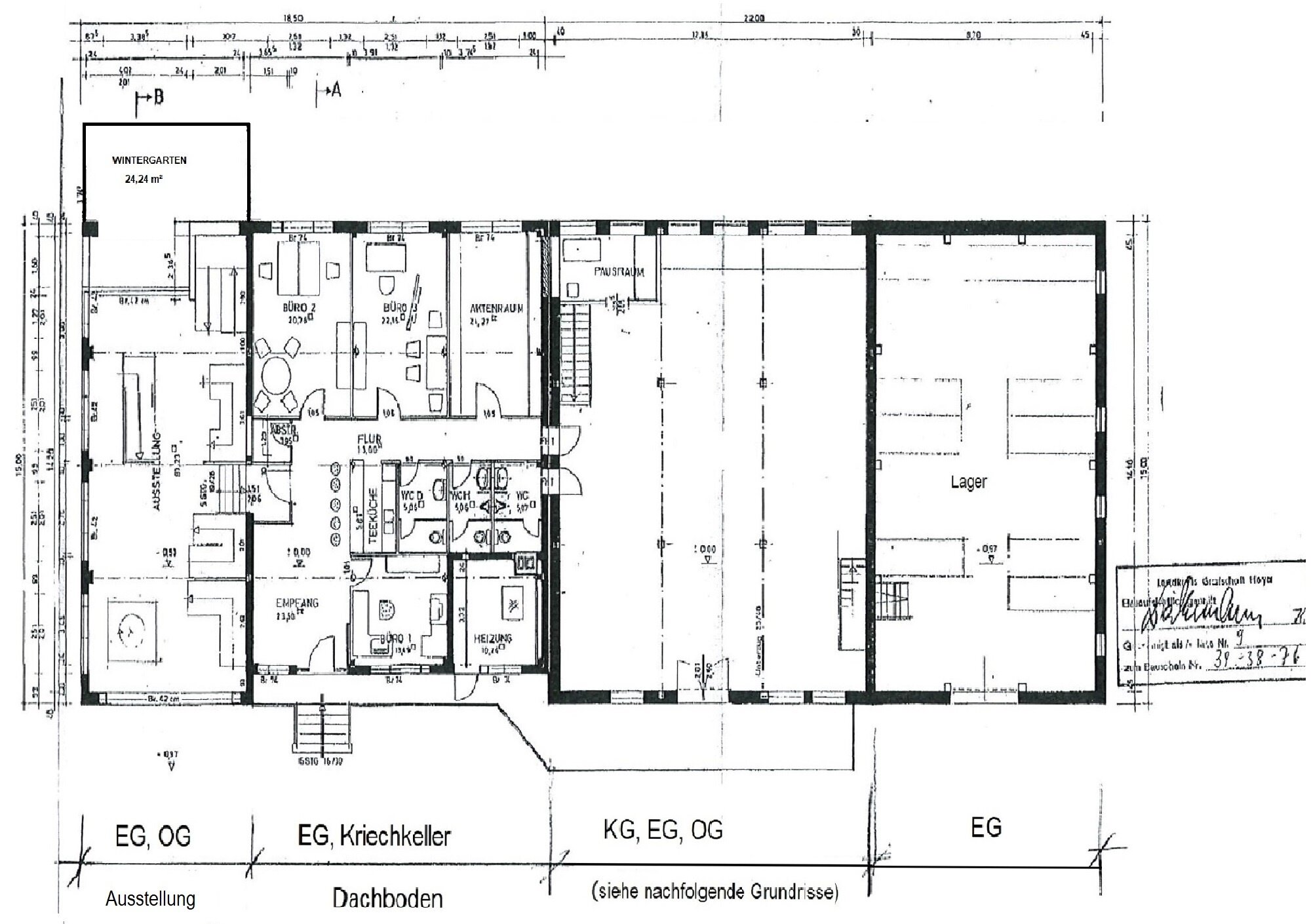 Lagerhalle zur Miete 1.500 € 473 m²<br/>Lagerfläche Groß Mackenstedt Stuhr 28816