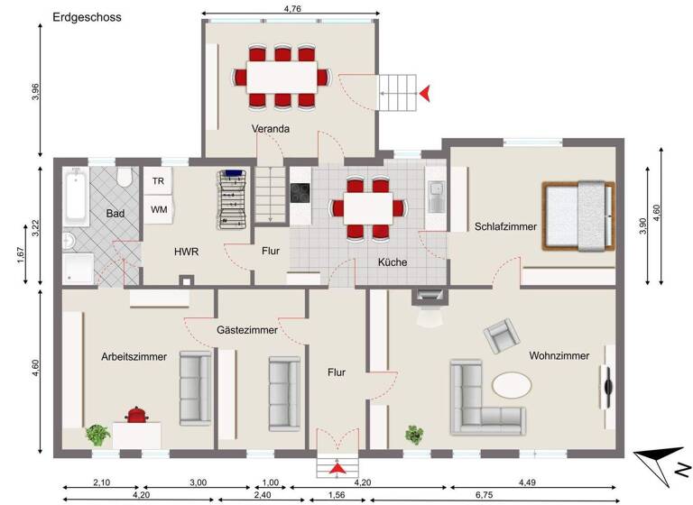 Mehrfamilienhaus zum Kauf 249.000 € 7 Zimmer 252 m² 1.643 m² Grundstück Parchen 39307