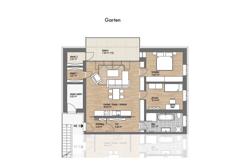 Wohnung zum Kauf provisionsfrei 505.000 € 3 Zimmer 94,3 m²<br/>Wohnfläche 1.<br/>Geschoss Eutritzsch Leipzig 04129