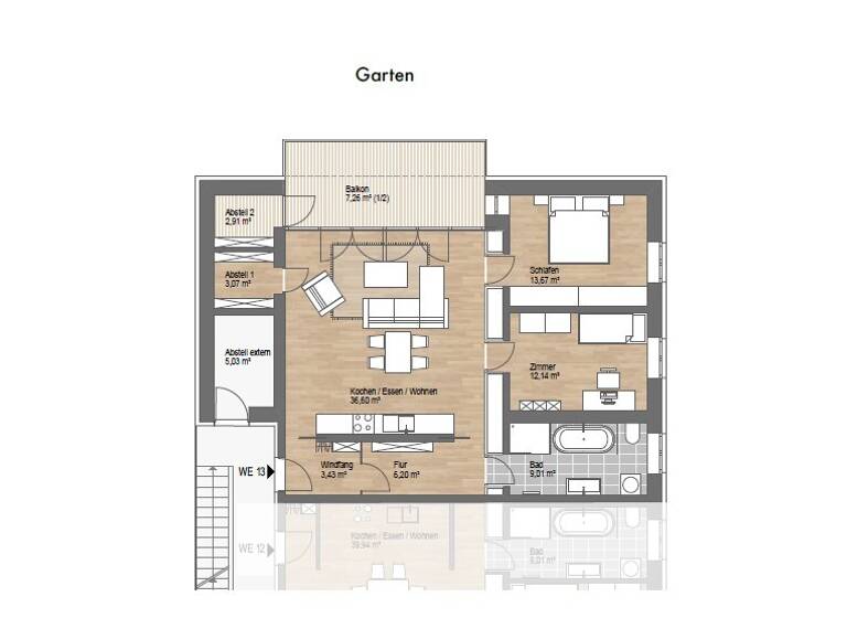Wohnung zum Kauf - Neubau provisionsfrei 505.000 € 3 Zimmer 94,3 m²<br/>Wohnfläche 1.<br/>Geschoss Eutritzsch Leipzig 04129