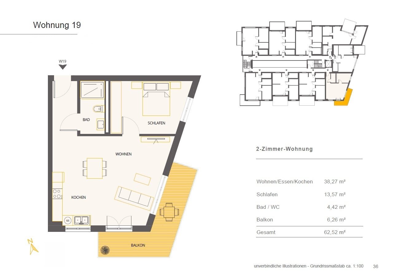 Wohnung zum Kauf 304.000 € 2 Zimmer 62,5 m²<br/>Wohnfläche Altensteig Altensteig 72213