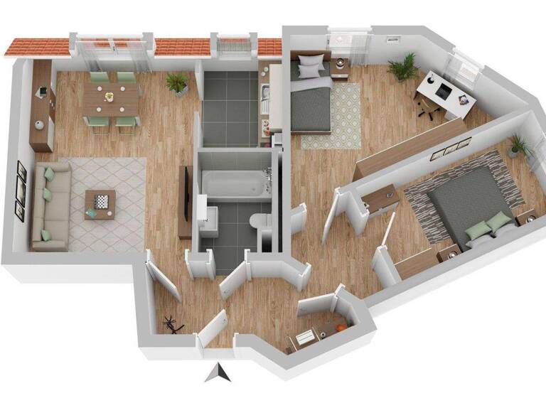 Wohnung zur Miete 785 € 3 Zimmer 67,8 m² 5. Geschoss Gambrinusstraße 16 Friedrichstadt Dresden 01159