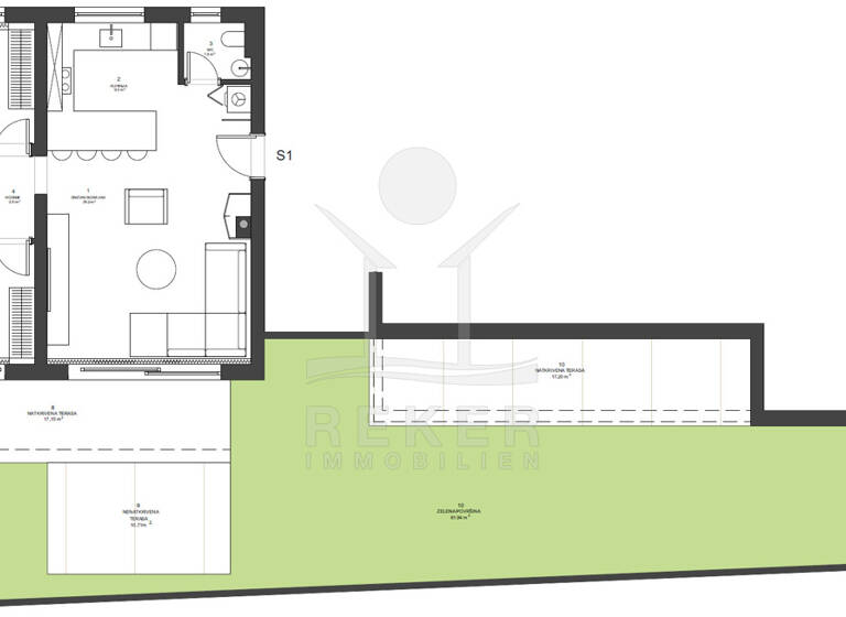 Wohnung zum Kauf - Erstbezug 517.776 € 3 Zimmer 108,6 m² EG Zadar 23000