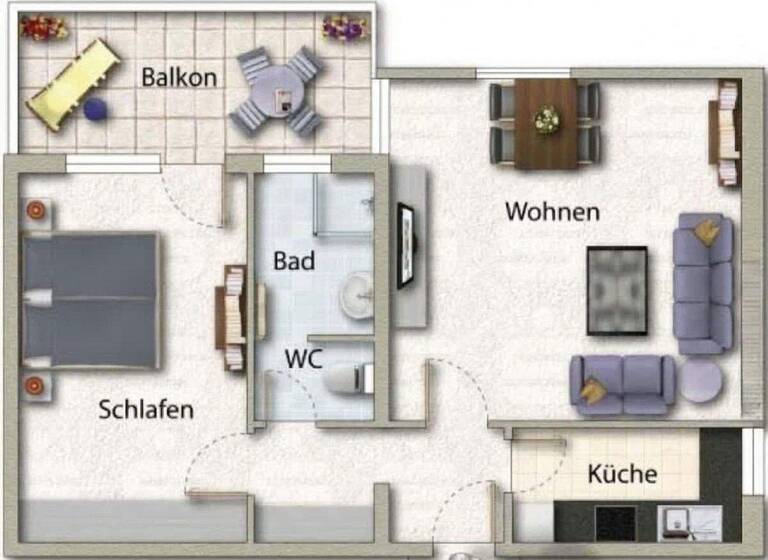 Wohnung zum Kauf provisionsfrei 255.000 € 2 Zimmer 60 m² 3. Geschoss Luitpoldstraße 37 Stadtmitte Neu-Ulm 89231