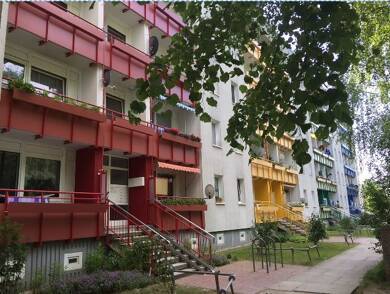 Wohnung zur Miete 350 € 3 Zimmer 57,3 m² 2. Geschoss Kantstraße 51 Mueßer Holz Schwerin 19063
