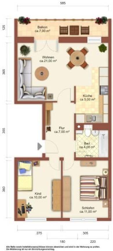 Wohnung zur Miete 335 € 3 Zimmer 60 m² 4. Geschoss Prof.-Wagenfeld-Ring 26 Weißwasser/O.L. 02943