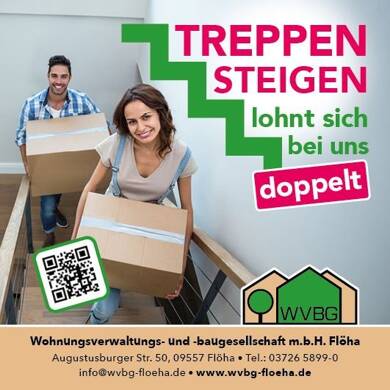 Wohnung zur Miete 180 € 2 Zimmer 50 m² 4. Geschoss frei ab sofort Ernst-Thälmann-Straße 13 Falkenau Flöha 09557