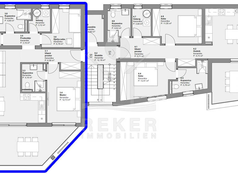 Wohnung zum Kauf - Erstbezug 375.000 € 4 Zimmer 101 m² 1. Geschoss Vodice 22211