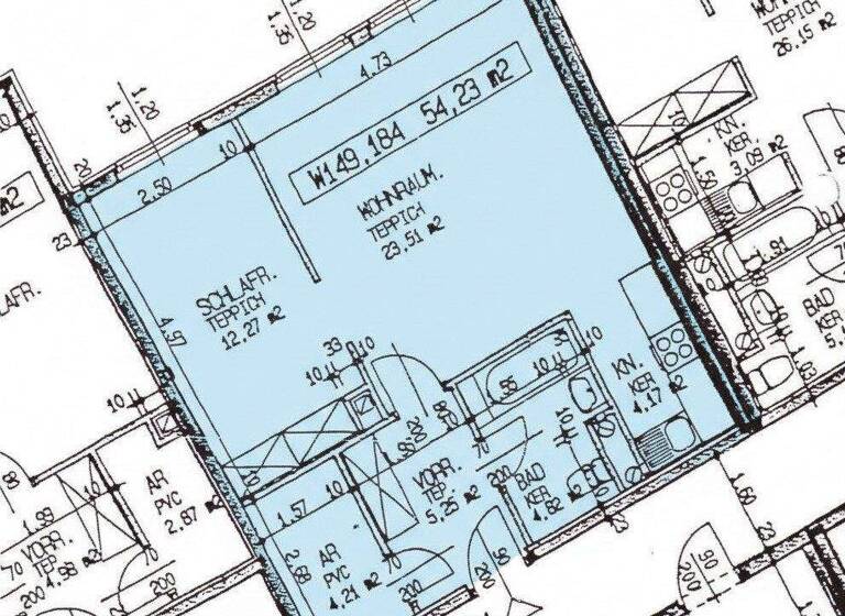 Wohnung zur Miete 622 € 1,5 Zimmer 54,1 m² 5. Geschoss Wien 1100