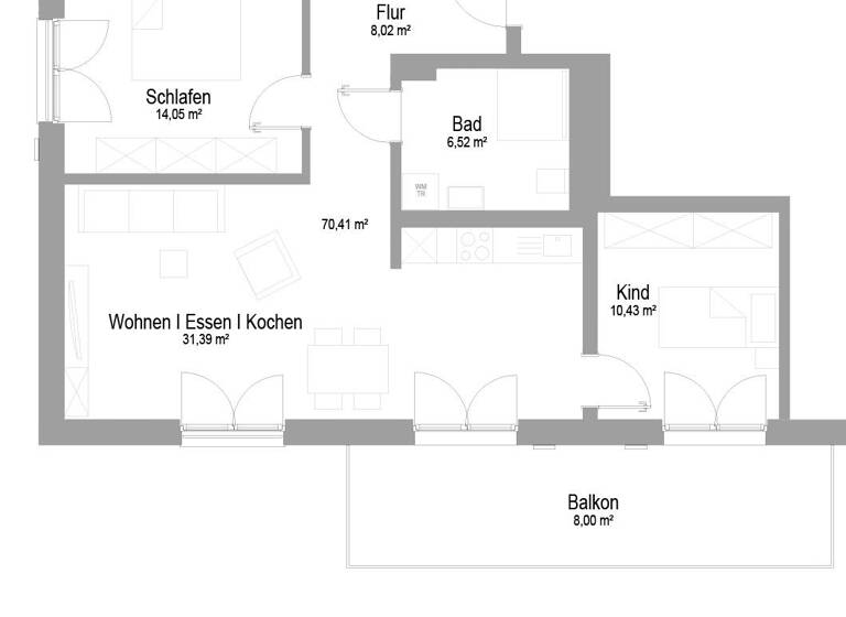 Wohnung zum Kauf als Kapitalanlage geeignet 267.558 € 3 Zimmer 70,4 m²<br/>Wohnfläche Dombühl Dombühl 91601