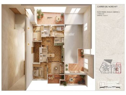 Wohnung zum Kauf 295.000 € 3 Zimmer 103 m² 1. Geschoss Torredembarra 43830
