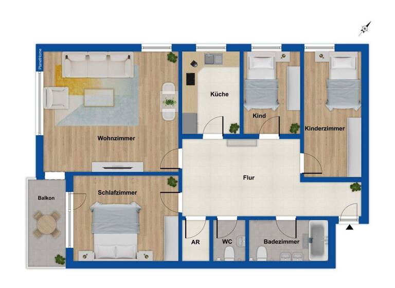 Wohnung zum Kauf 295.000 € 4 Zimmer 92,5 m² 2. Geschoss Eichwasen Schwabach 91126