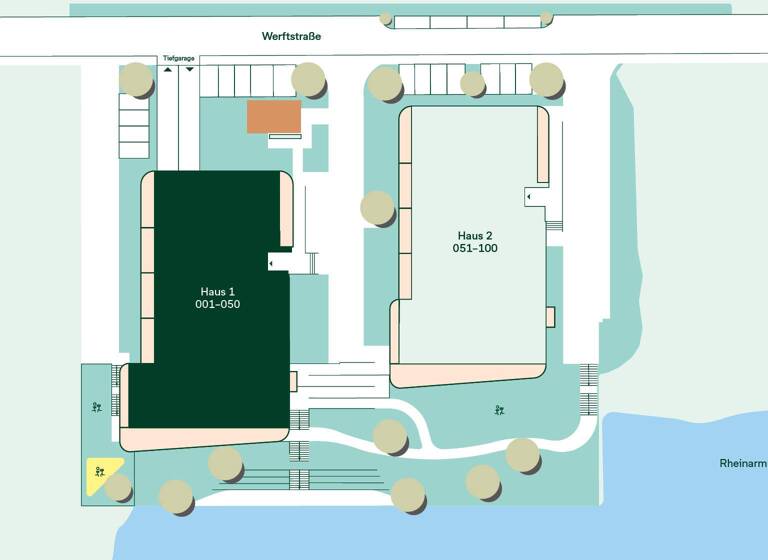 Wohnung zum Kauf - Neubau provisionsfrei 714.900 € 4 Zimmer 124 m² 1. Geschoss Werftstraße 8 Germersheim 76726