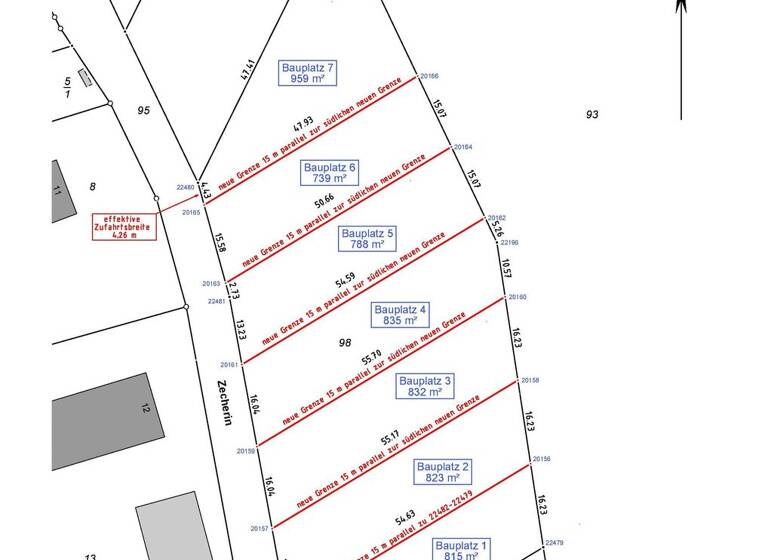 Grundstück zum Kauf provisionsfrei 109.210 € 815 m² Grundstück Zecherin Usedom 17406