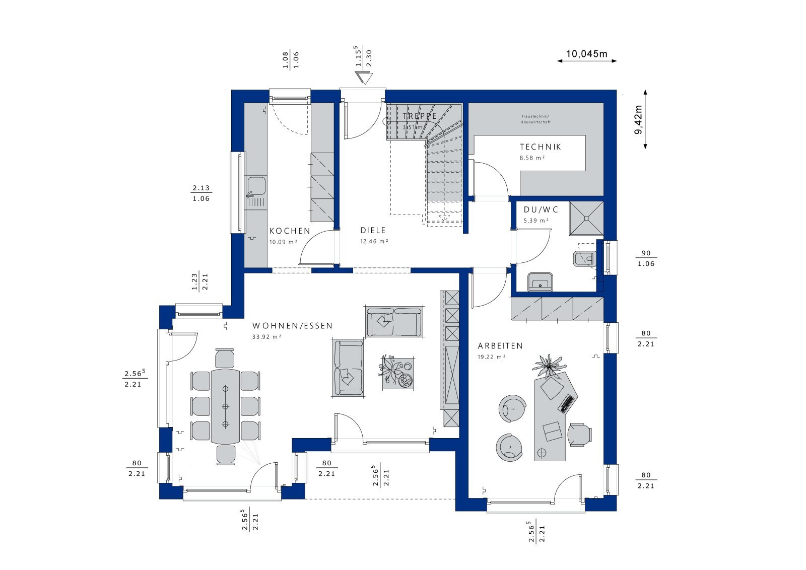 Einfamilienhaus zum Kauf 564.216 € 5 Zimmer 176,9 m²<br/>Wohnfläche 581 m²<br/>Grundstück Behla Hüfingen 78183