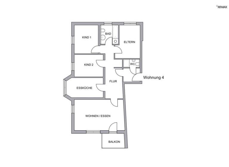Wohnung zum Kauf 239.200 € 4 Zimmer 92 m² EG Feuchtwangen 91555