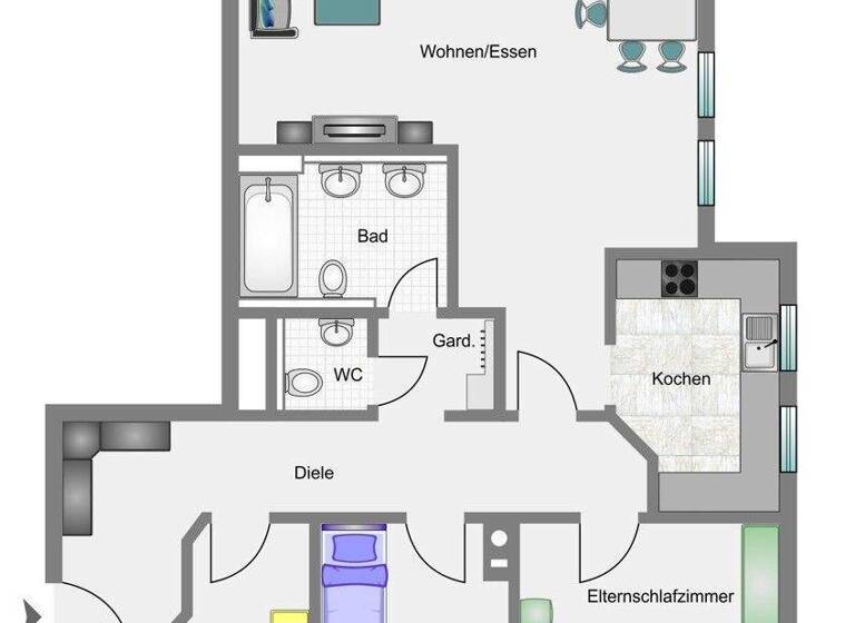 Wohnung zum Kauf 375.000 € 4 Zimmer 93 m² 1. Geschoss Haslach Herrenberg / Haslach 71083