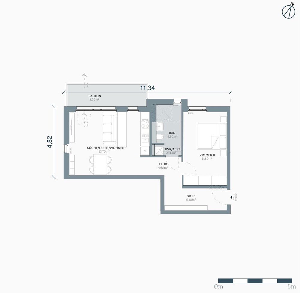 Wohnung zum Kauf 389.900 € 2 Zimmer 59,3 m²<br/>Wohnfläche Dellbrück Köln / Dellbrück 51069