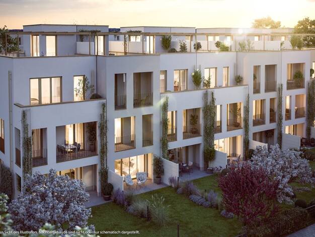 Reihenmittelhaus zum Kauf - Neubau provisionsfrei 1.190.000 € 5 Zimmer 141,5 m² 126 m² Grundstück Schmetterlingstr. 6a,6b,8a,8b, Kirchheim Kirchheim b. München 85551