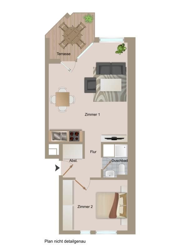 Wohnung zum Kauf 235.000 € 2 Zimmer 45,6 m²<br/>Wohnfläche ab sofort<br/>Verfügbarkeit Lessingstraße Wiesbaden 65185