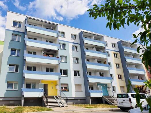 Wohnung zur Miete 369 € 2 Zimmer 56 m² 4. Geschoss frei ab sofort Joachimstalerstraße 1 Silberhöhe Halle (Saale) 06132