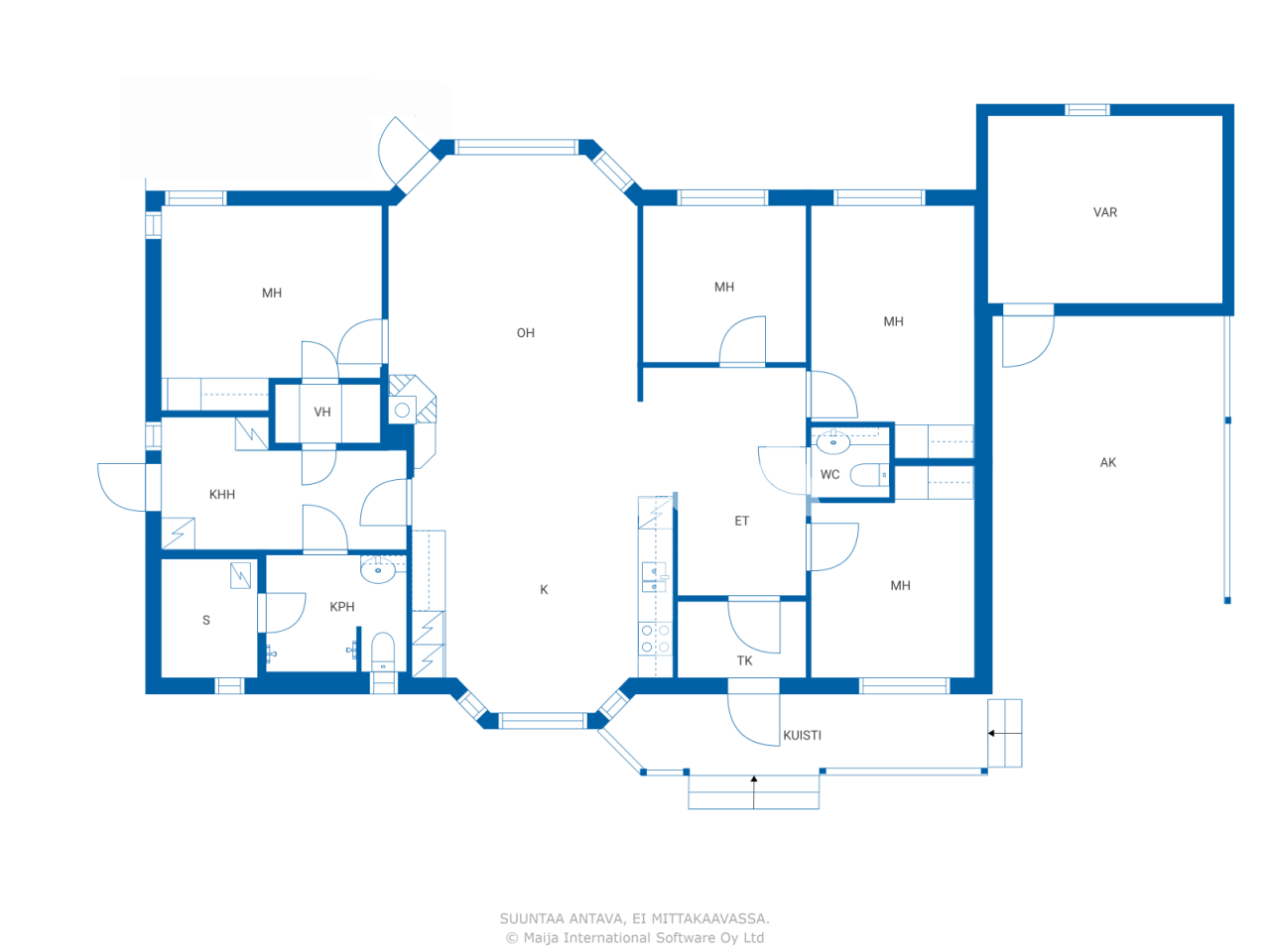 Einfamilienhaus zum Kauf 326.000 € 5 Zimmer 125 m²<br/>Wohnfläche 1.360 m²<br/>Grundstück Talvikuja 4 Jyväskylä 40270