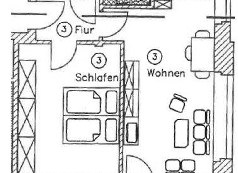 Wohnung zum Kauf 140.000 € 2 Zimmer 57,4 m² EG Pestalozzistraße 21 Böhlitz-Ehrenberg Leipzig / Böhlitz-Ehrenberg 04178