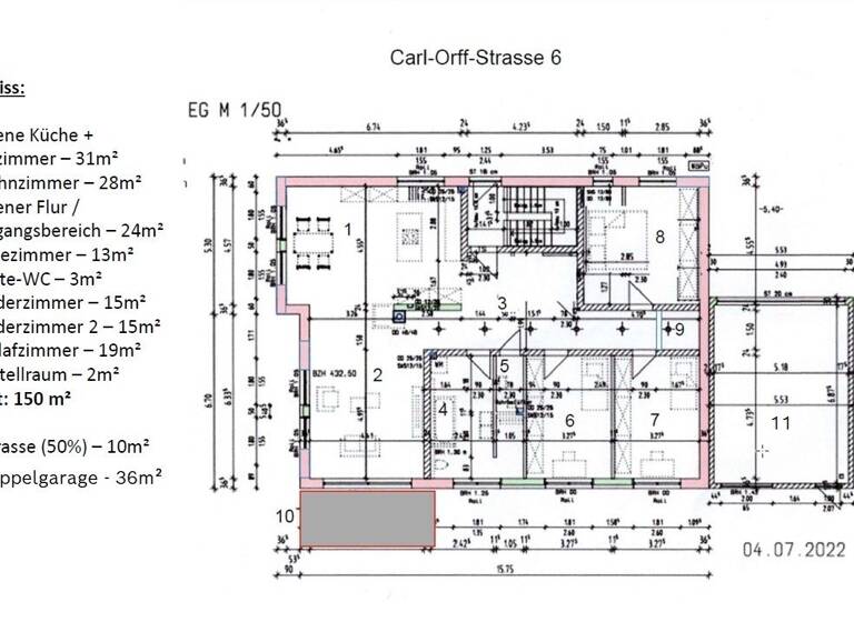 Wohnung zur Miete 2.250 € 4,5 Zimmer 150 m² Geschoss EG/2 frei ab sofort Neuweiler Weil im Schönbuch 71093