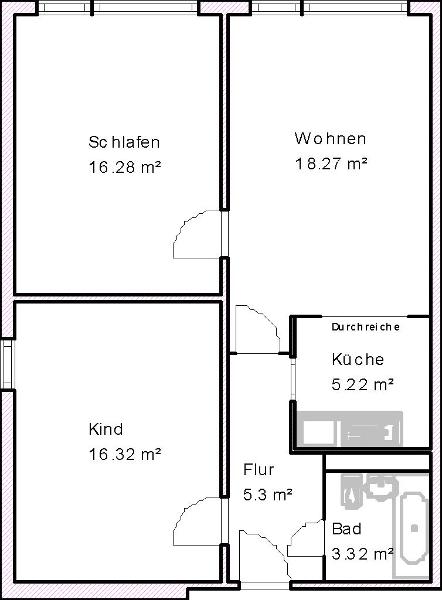 Wohnung zur Miete 485 € 3 Zimmer 64,7 m²<br/>Wohnfläche 4.<br/>Geschoss 05.01.2025<br/>Verfügbarkeit Bertolt-Brecht-Straße 16 Schilfbreite Magdeburg 39120