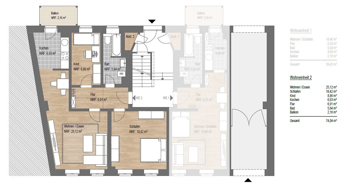 Wohnung zum Kauf provisionsfrei 181.400 € 3 Zimmer 74 m²<br/>Wohnfläche EG<br/>Geschoss Anger-Crottendorf Leipzig 04315