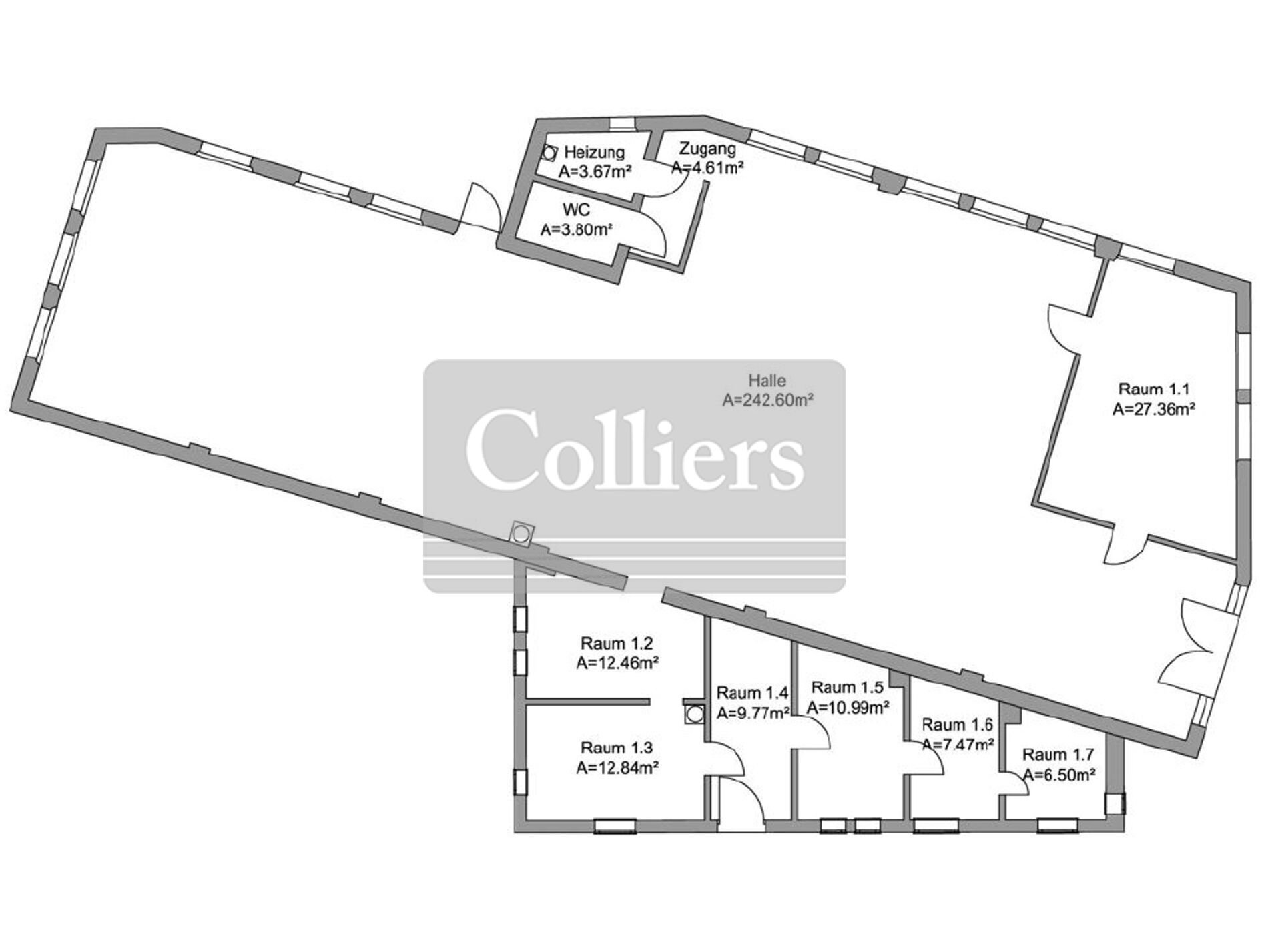 Bürofläche zur Miete 10,50 € 345 m²<br/>Bürofläche ab 60 m²<br/>Teilbarkeit Bielingplatz Nürnberg 90419