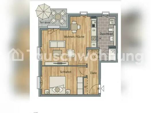 Wohnung zur Miete Tauschwohnung 750 € 2 Zimmer 60 m² Wahren Leipzig 04159