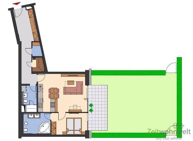 Wohnung zur Miete auf Zeit 2.530 € 2 Zimmer 81 m² frei ab sofort Wilsdruffer Vorstadt/Seevorstadt-West Dresden 01067