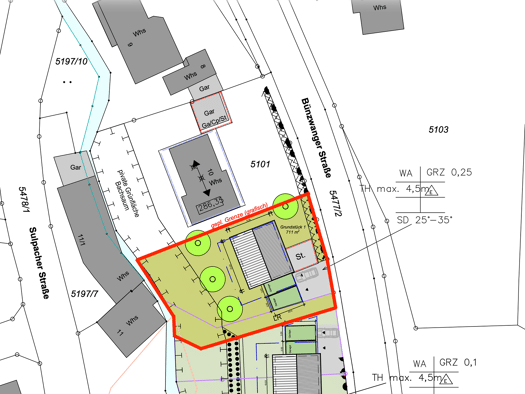 Grundstück zum Kauf provisionsfrei 288.000 € 704 m² Grundstück Sulpach Ebersbach an der Fils 73061