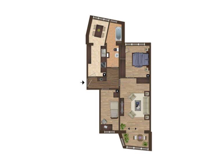 Wohnung zur Miete 590 € 3 Zimmer 74 m² 3. Geschoss frei ab sofort Klosterstraße 7 Prenzlau 17291