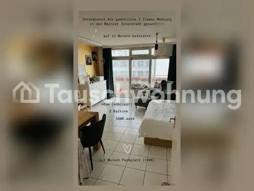 Wohnung zur Miete Tauschwohnung 550 € 1 Zimmer 40 m² 4. Geschoss Oberstadt Mainz 55116