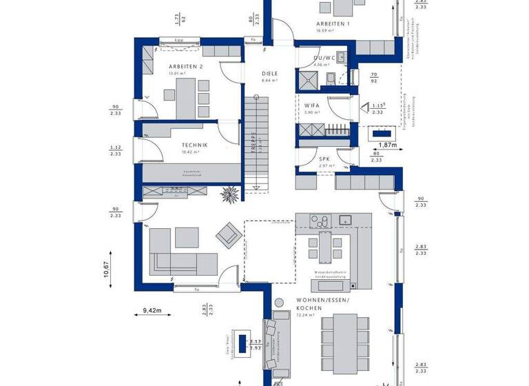 Einfamilienhaus zum Kauf provisionsfrei 884.866 € 5 Zimmer 220 m² 591 m² Grundstück Mühlingen 78357