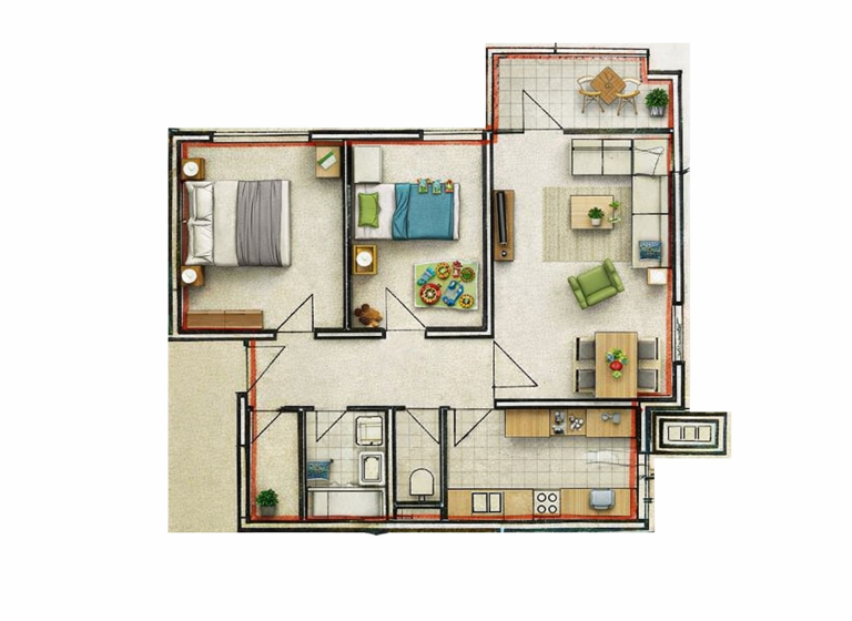 Wohnung zum Kauf 325.000 € 3 Zimmer 74 m² 5. Geschoss Möhringen Stuttgart 70567