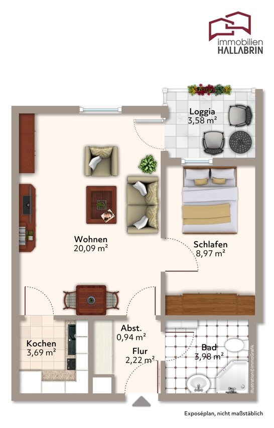 Wohnung zum Kauf 128.000 € 2 Zimmer 39 m²<br/>Wohnfläche Bad Birnbach Bad Birnbach 84364