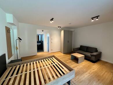 Terrassenwohnung zur Miete 660 € 1 Zimmer 42 m² EG Am historischen Lokschuppen 12 Stadtpark / Stadtgrenze 20 Fürth 90762