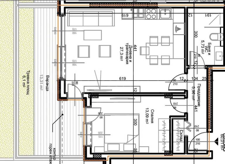 Studio zum Kauf 108.266 € 2 Zimmer 72,6 m² Plovdiv