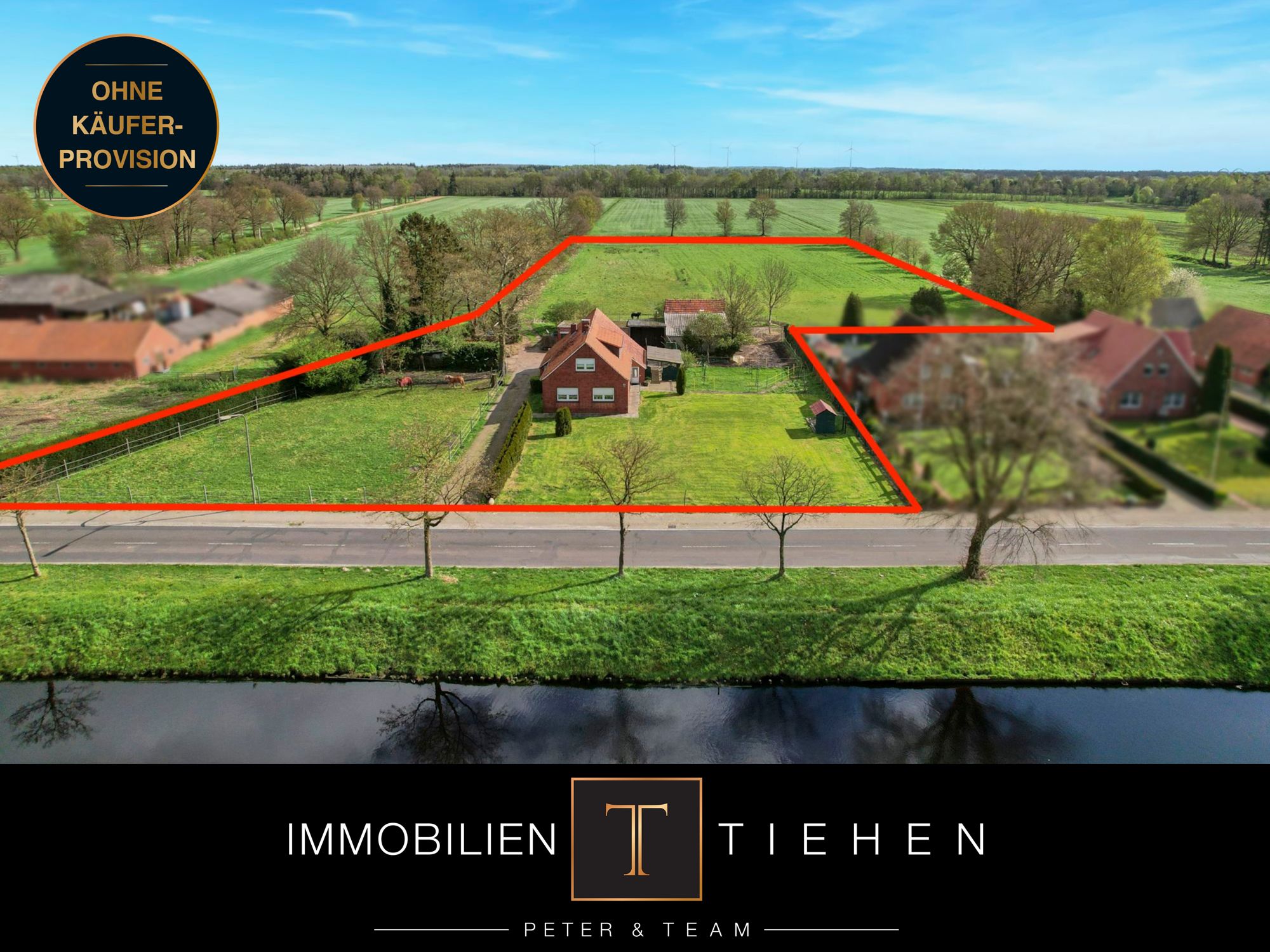 Grundstück zum Kauf provisionsfrei 430.000 € 14.042 m²<br/>Grundstück Lüchtenburg Links 110 Papenburg - Obenende Papenburg 26871