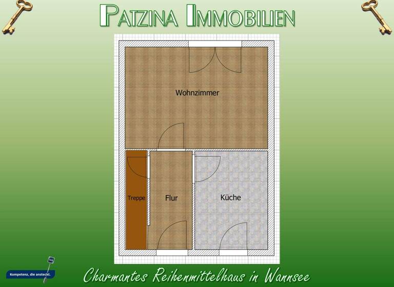 Reihenmittelhaus zum Kauf 499.000 € 3 Zimmer 82,5 m² 257,3 m² Grundstück frei ab sofort Wannsee Berlin 14109