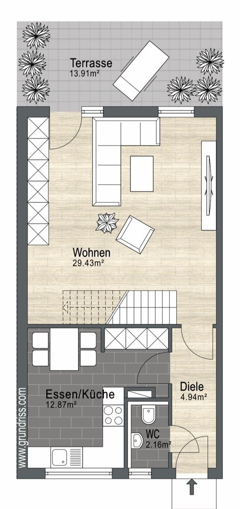 Reihenmittelhaus zum Kauf 349.000 € 5 Zimmer 132,8 m²<br/>Wohnfläche 118 m²<br/>Grundstück Dölzschen Dresden 01187