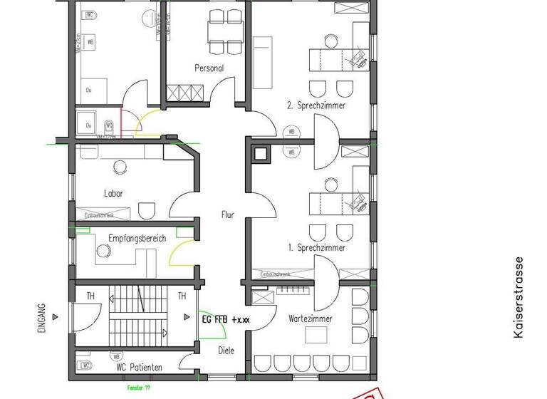 Praxisfläche zur Miete 1.250 € 130 m² Bürofläche Innenstadt Reutlingen 72764