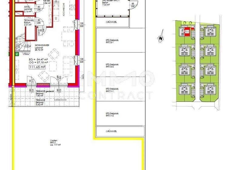 Doppelhaushälfte zur Miete - Erstbezug 1.119 € 4 Zimmer 111,7 m² Haunoldstein 3384