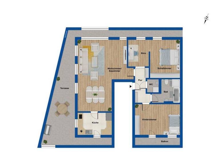 Wohnung zum Kauf 349.000 € 3 Zimmer 130 m² 1. Geschoss Linden Bochum 44879