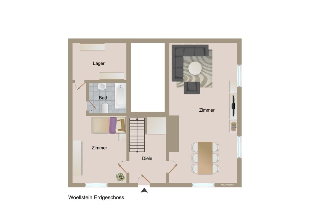 Einfamilienhaus zum Kauf 360.000 € 18 Zimmer 281,8 m²<br/>Wohnfläche 665 m²<br/>Grundstück Wöllstein 55597