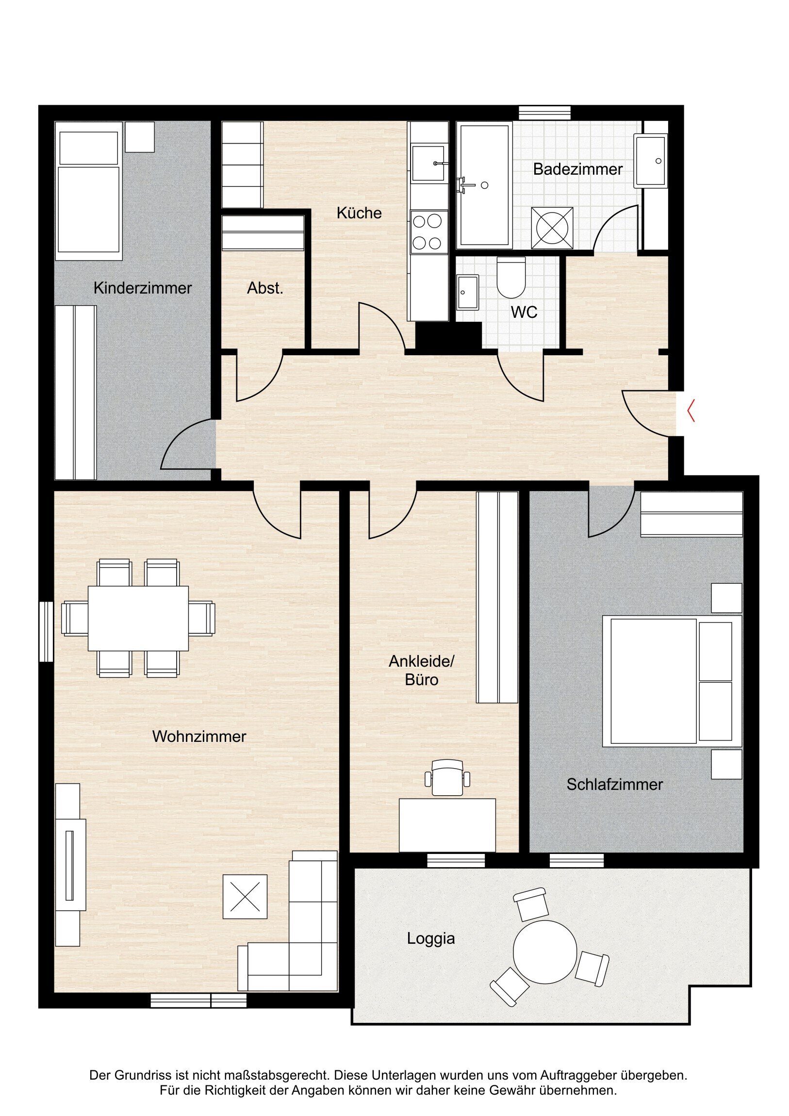 Wohnung zum Kauf 375.000 € 4 Zimmer 94 m²<br/>Wohnfläche 3.<br/>Geschoss ab sofort<br/>Verfügbarkeit Sanderau Würzburg 97072